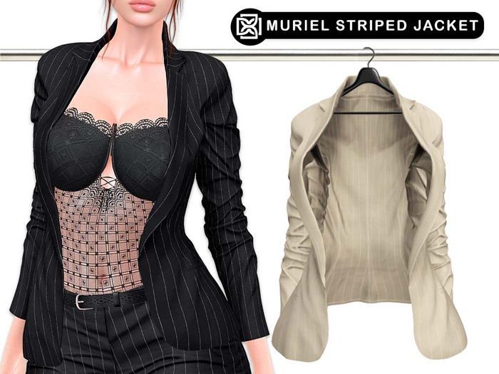 Addams // Muriel Striped Suit Jacket // N*11