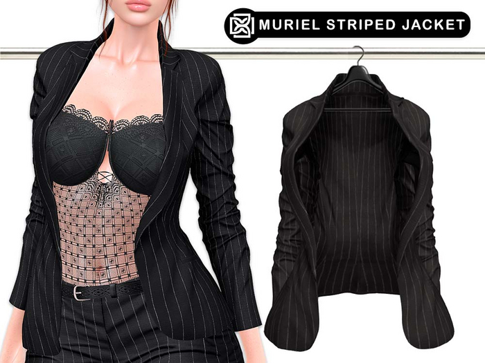 Addams // Muriel Striped Suit Jacket // N*5