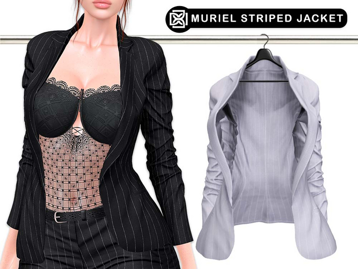 Addams // Muriel Striped Suit Jacket // N*21