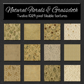 *Wallflowers* Natural Florals & Grasscloth
