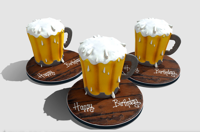 Birthday Mug Cake  Mesh 