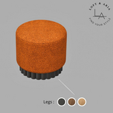 Loft & Aria - Yara Pouf - Orange