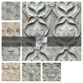 TB - ENGRAVED LOTUS MARBLE WALLS