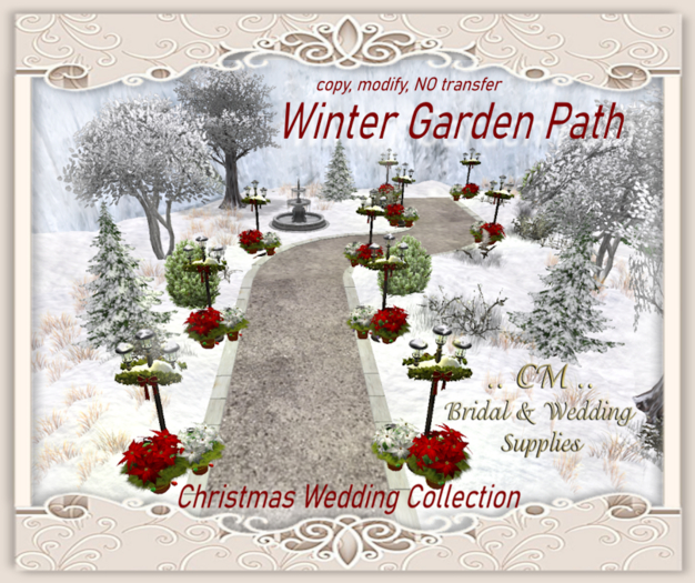 CM..Winter Garden Path * Christmas