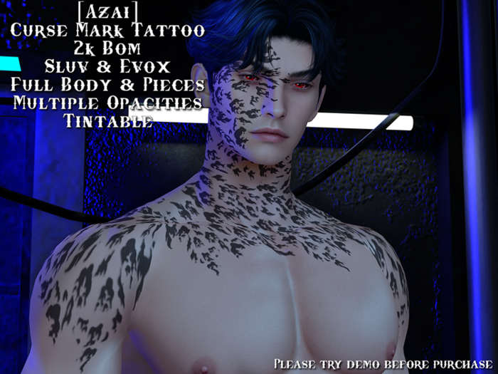 [Azai] - Curse Mark Tattoo Set
