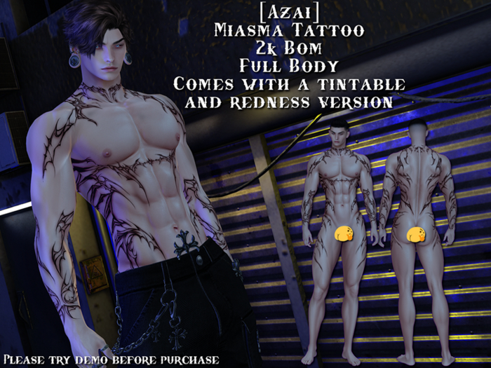 [Azai] - Miasma Tattoo Set