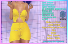 FULL PERM TOP SHORTS BELT SET Nisha - Gina set full perm mesh Download