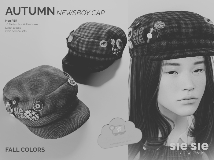 SIE SIE - Autumn Newsboy Cap (fall colors) *DEMO