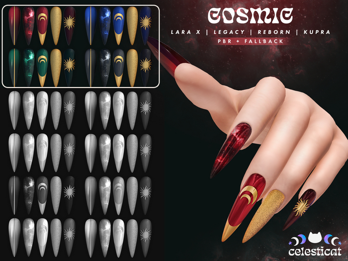 [Celesticat] Cosmic Nails - Dark