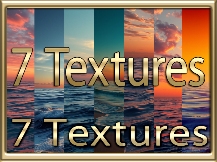 [ Sunset Ocean 02 ] 7 Textures