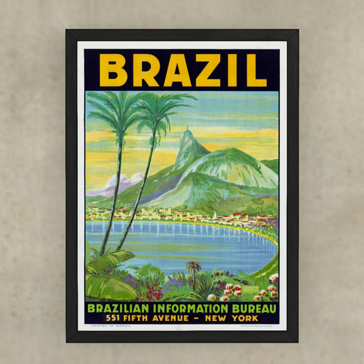 Brazil Vintage Poster