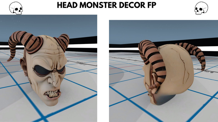 [NE] head monster decor FP