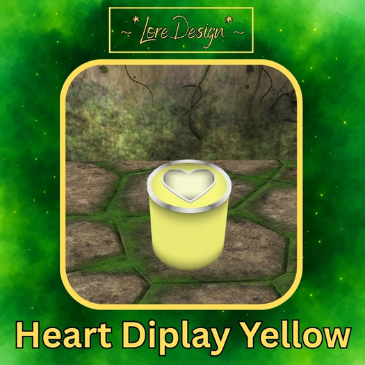 ~*LoreDesign*~ Heart Display Yellow