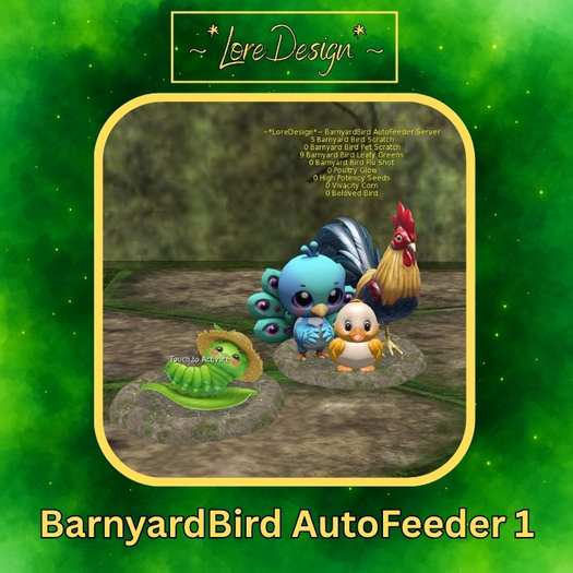~*LoreDesign*~ Barnyard Bird AutoFeeder 1