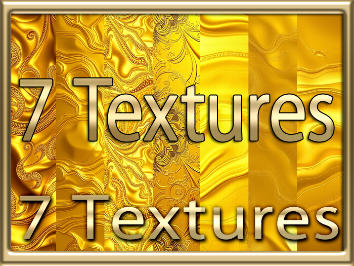 [ Professional Gold 01 ] 7 Textures