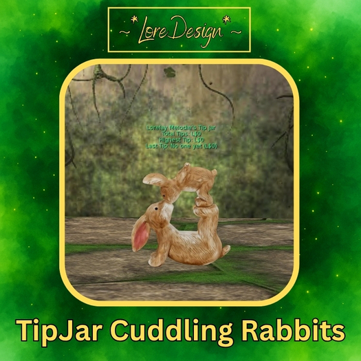 ~*LoreDesign*~ TipJar CuddlingRabbits
