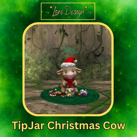 ~*LoreDesign*~ TipJar ChristmasCow