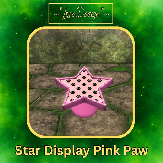 ~*LoreDesign*~ Star Display Pink Paw