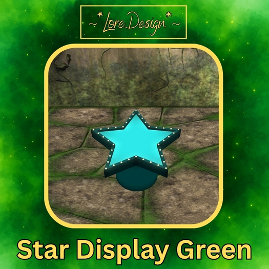 ~*LoreDesign*~ Star Display Green