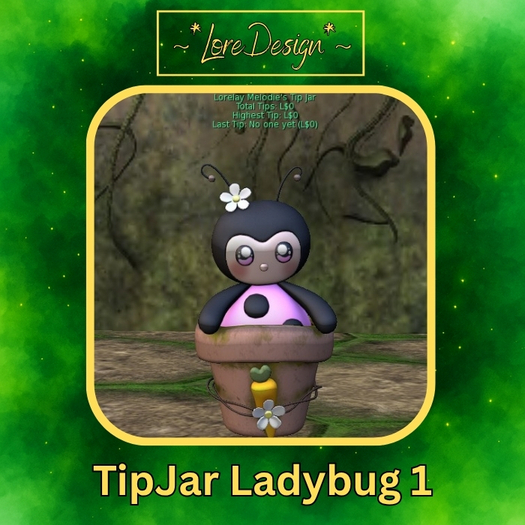 ~*LoreDesign*~ TipJar Ladybug 1