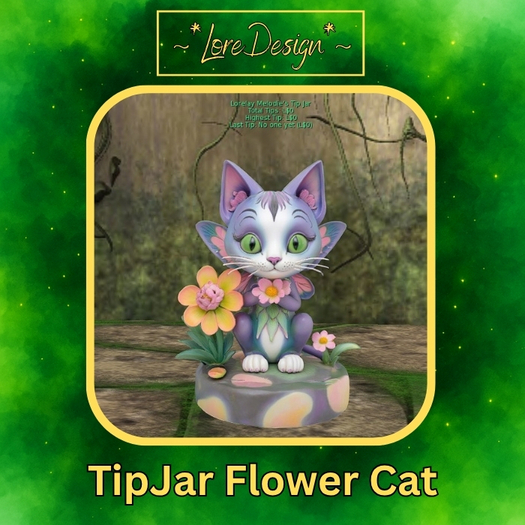 ~*LoreDesign*~ TipJar FlowerCat