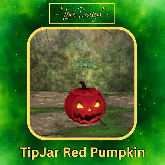 ~*LoreDesign*~ TipJar RedPumpkin