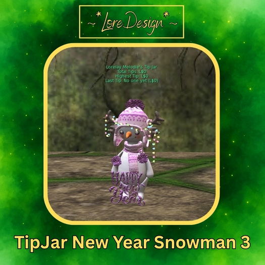 ~*LoreDesign*~ TipJar NewYearSnowman 3