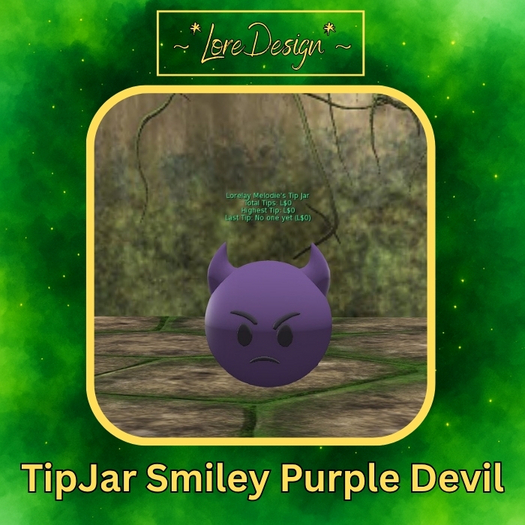 ~*LoreDesign*~ TipJar SmileyPurpleDevil
