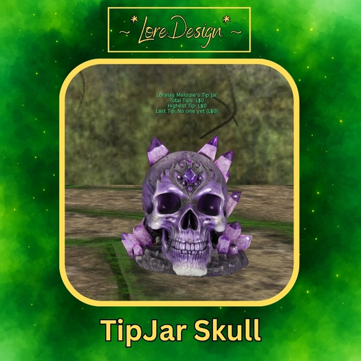 ~*LoreDesign*~ TipJar Skull