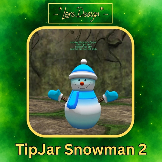 ~*LoreDesign*~ TipJar Snowman 2