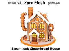 ZM PBR Steampunk Gingerbread House FULL PERM MESH