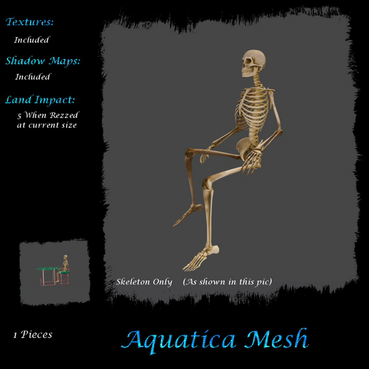 Aquatica Mesh - AM026266 Sitting Skelly
