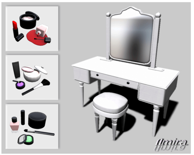 Full Perm Amira Vanity & Makeup