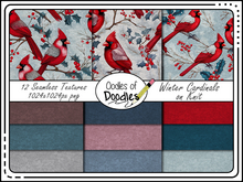 Oodles of Doodles - Winter Cardinals on Knit