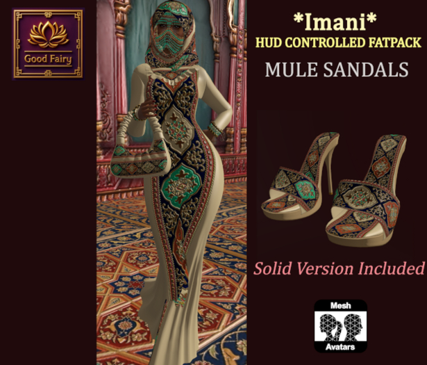[Good Fairy] - Imani {Mule Sandals} *FATPACK* -> GOTO SALES