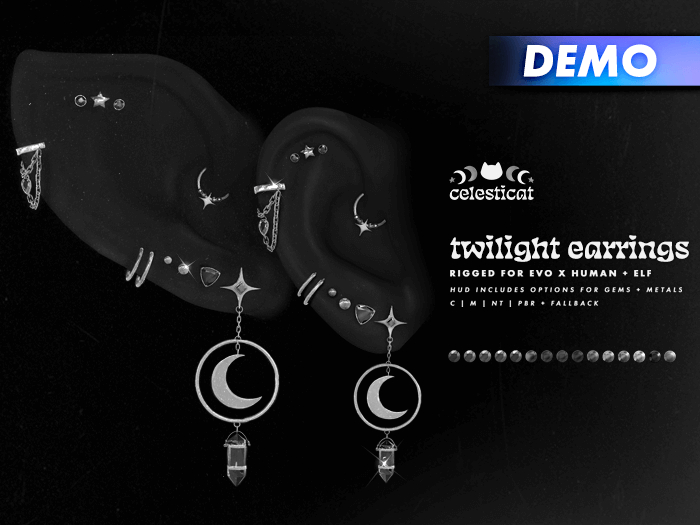 [Celesticat] Twilight Earrings DEMO