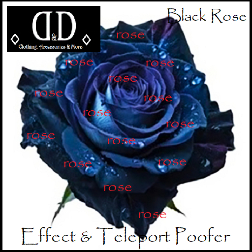 :::D&D::: Kawaii Black Rose Effect&TeleportPoofer