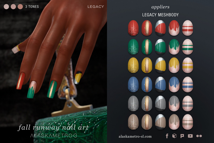 "Fall Runway" nail art appliers | LEGACY