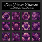 *Wallflowers* Deep Purple Damask