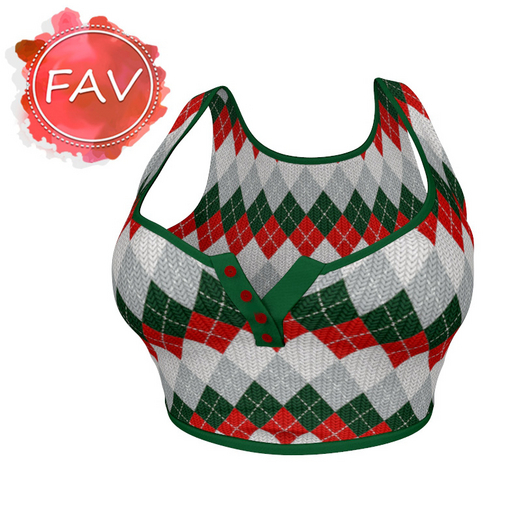 Argyle Knit Tank Top