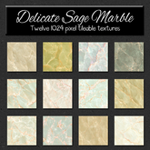 *Wallflowers* Delicate Sage Marble