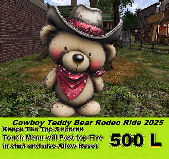 Cowboy Teddy Bear Rodeo Ride 2025