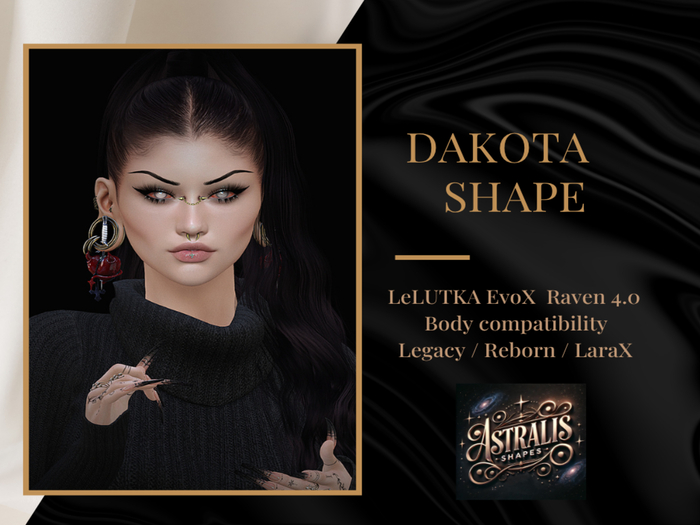 DAKOTA SHAPE  : Head Raven  4.0  