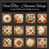 *Wallflowers* Focal Tiles - Autumn Foliage