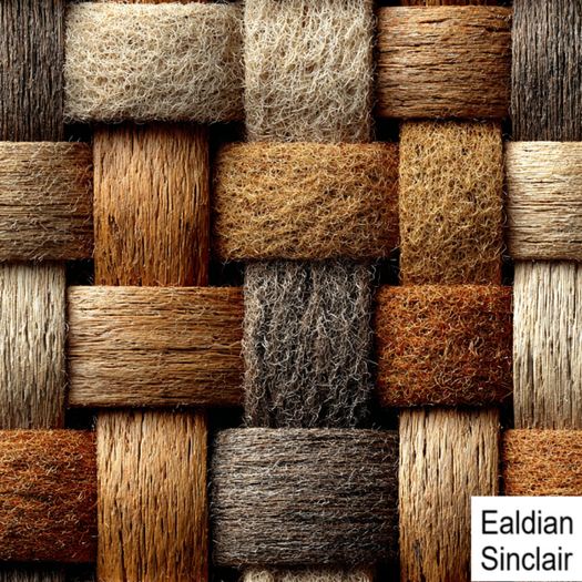 Natural Woven Wool Fibers Seamless Texture