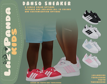 LazyPanda - Danso Sneaker (White+Black Stripes)