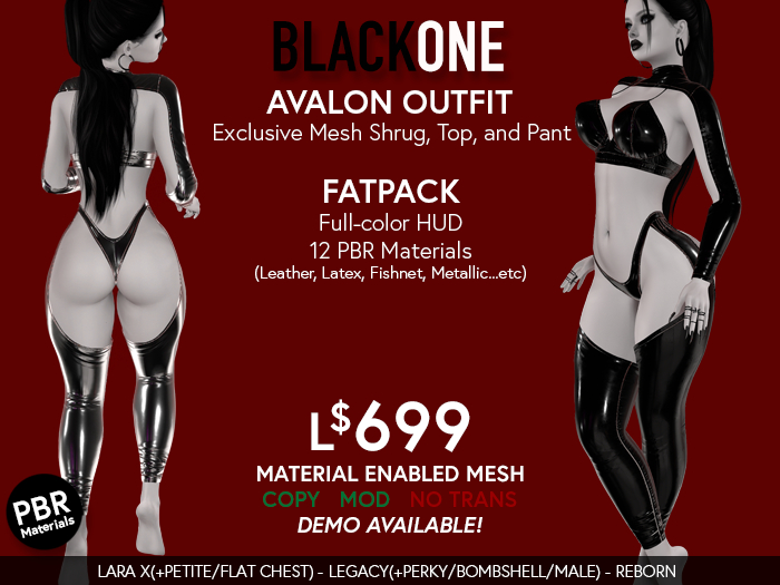 .:B1:. Avalon Outfit v1 - Lara X, Legacy, Reborn