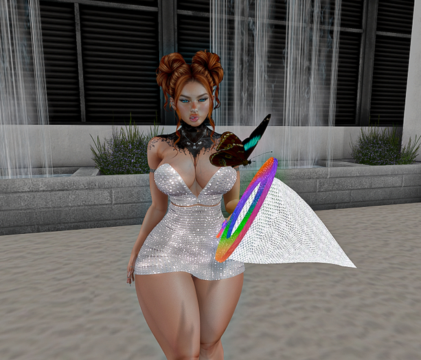 Red Butterfly w net Pose set - boxed
