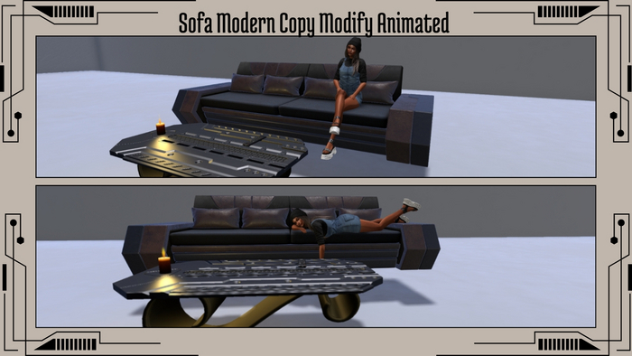 Sofa Modern Copy Modify Animated