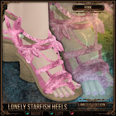 =^.^= Curious Kitties - [Limited Edition] Lonely Starfish Heels - Pink